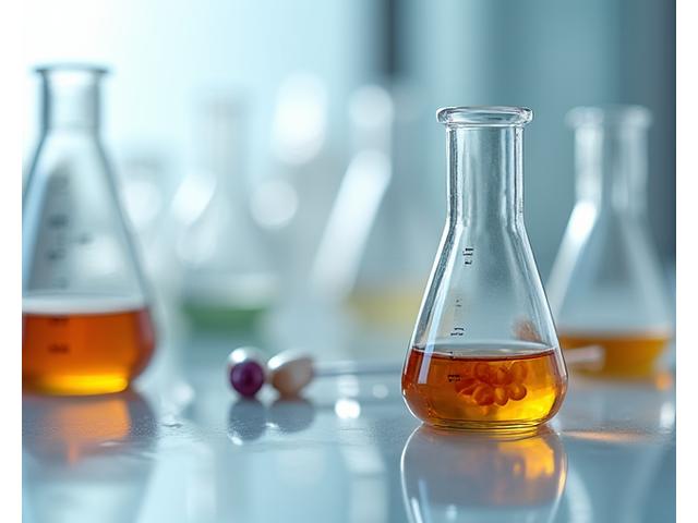 A collection of high-quality supplement bottles and capsules on a clean, light surface, with a blurred background suggesting scientific analysis.